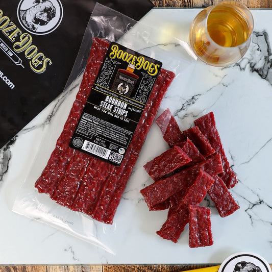 Bourbon Infused Jerky Style Steak Strips