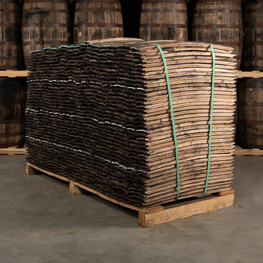Bourbon/Whiskey Barrel Staves - Full Pallet Quantity - Mostly Narrow Staves
