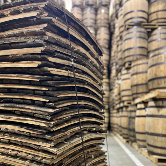 Bourbon/Whiskey Barrel Staves - Half Pallet Quantity