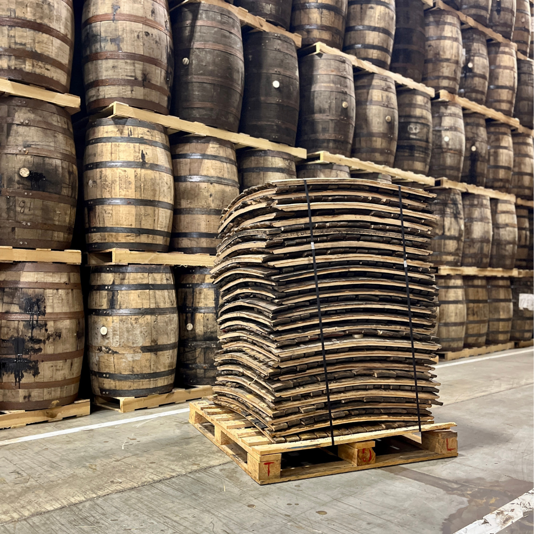 Bourbon/Whiskey Barrel Staves - Half Pallet Quantity