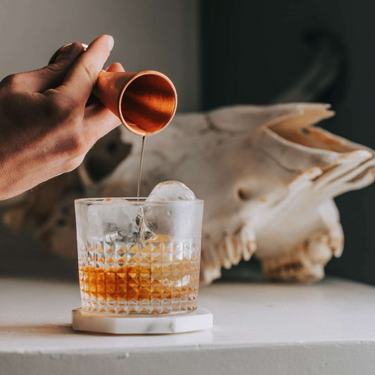 100% Copper and 100% Brass Japanese-style Jiggers | Precision Cocktail Measuring