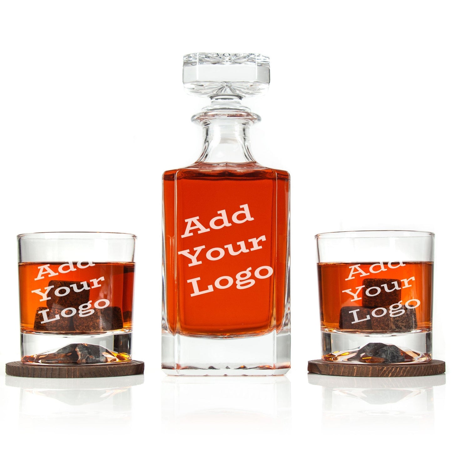 Classic Decanter Set With Engraved Wood Gift Box