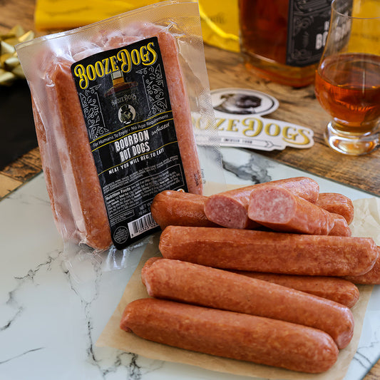 Bourbon Infused Hot Dogs