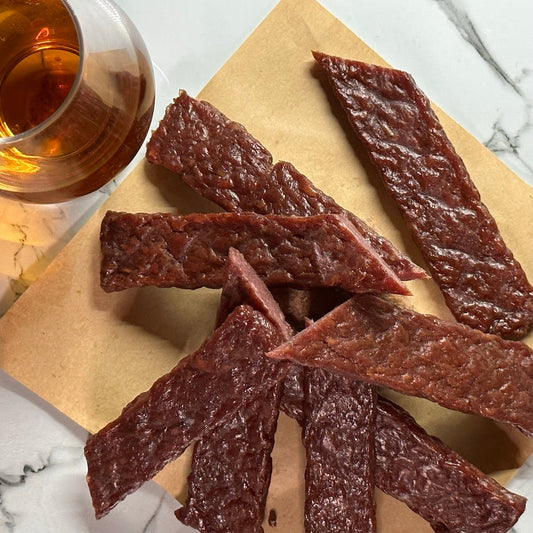 Bourbon Infused Jerky Style Steak Strips