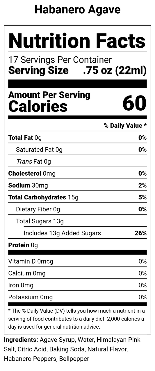 Habanero Agave Syrup