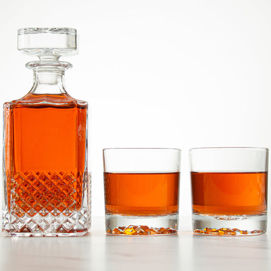 Iceberg Decanter with Rocks Glasses