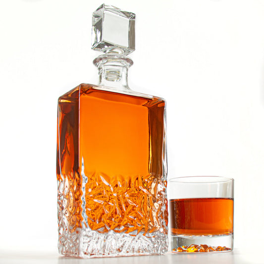 Excalibur Decanter Set with Old Fashion Rocks Glasses