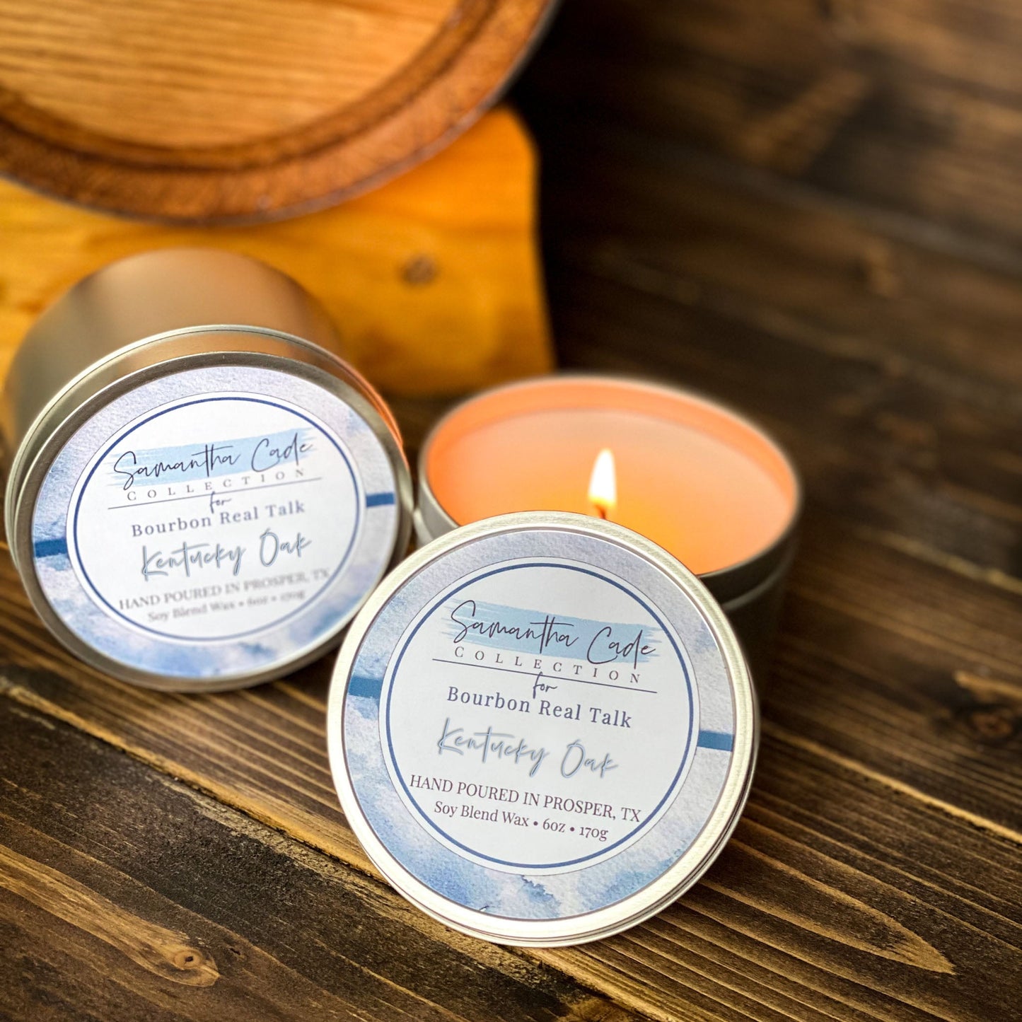 Kentucky Oak 6 oz Candle Tin
