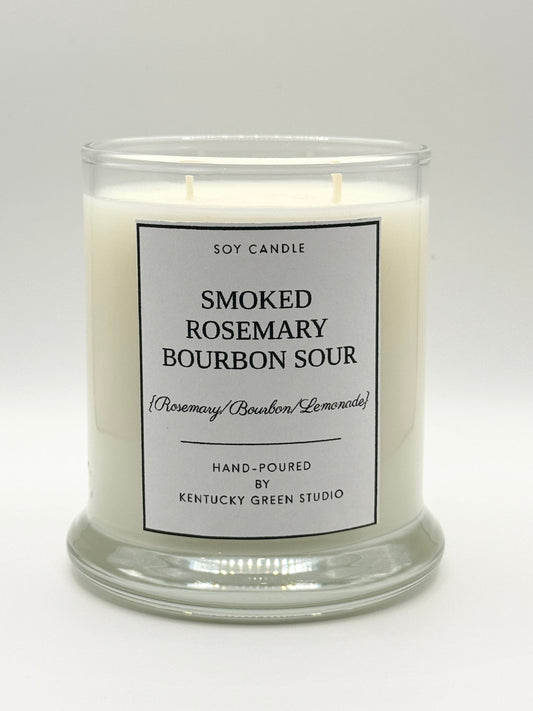 Smoked Rosemary Bourbon Sour Soy Candle