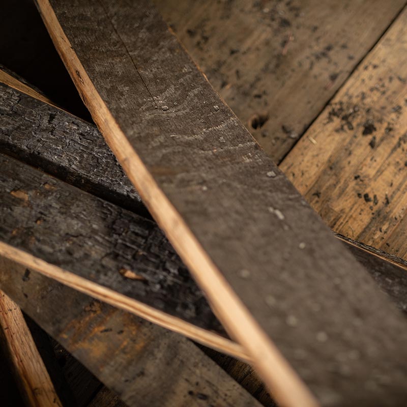 Bourbon/Whiskey Barrel Staves - Set of 10 assorted widths