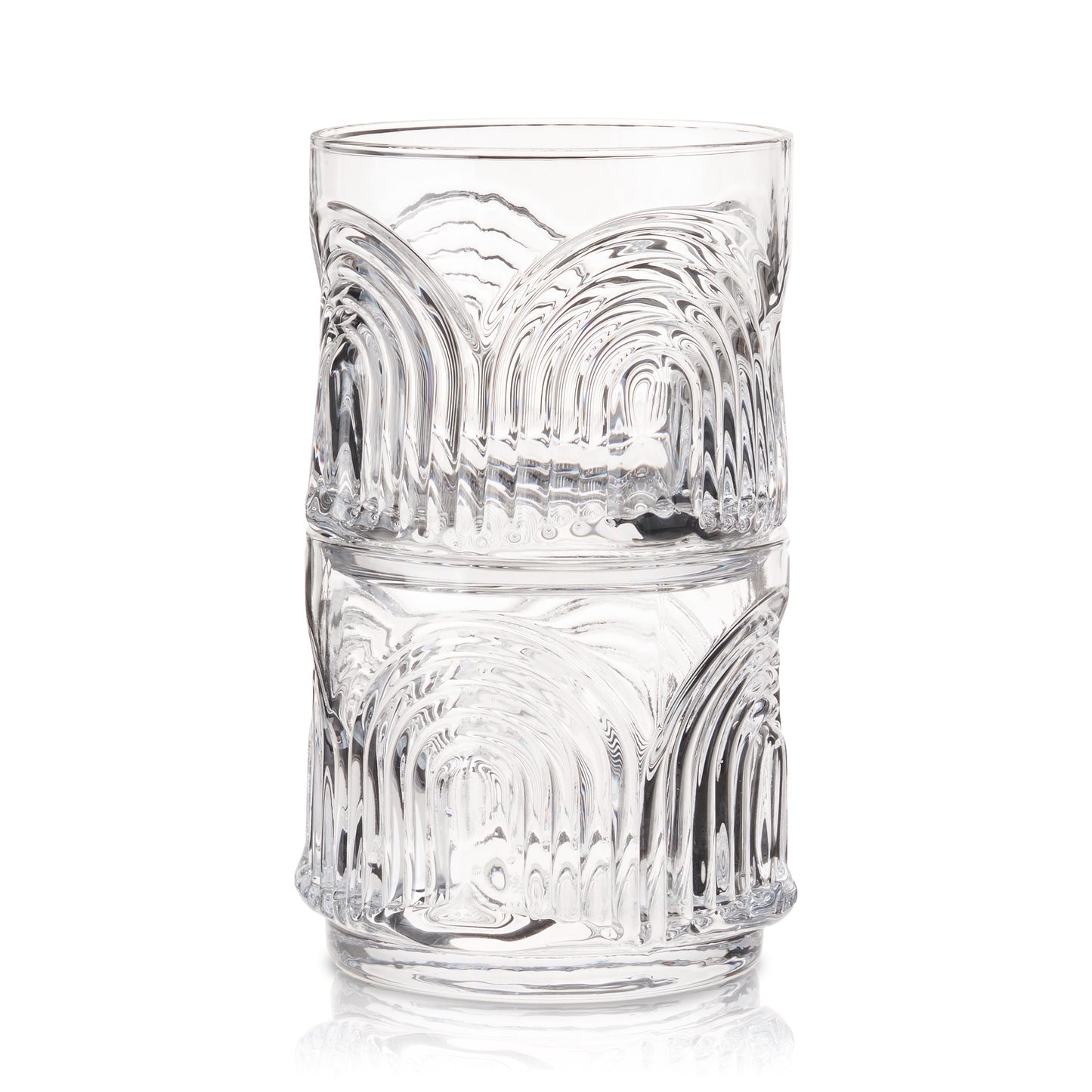 Beau Crystal Lowball Tumblers, Set of 2