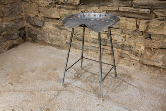 Tractor seat bar stool - Sturdy counter height bar stools - Backless metal bar stools