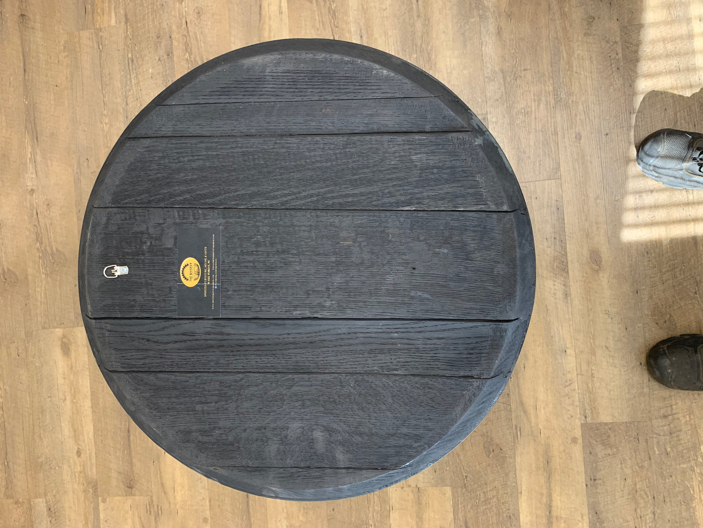 Customized Motorcycle Themed Engraved Whiskey Barrel Head