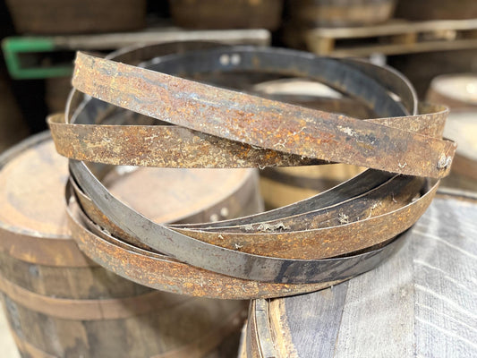 Reclaimed Bourbon Whiskey Barrel Hoops/Bands