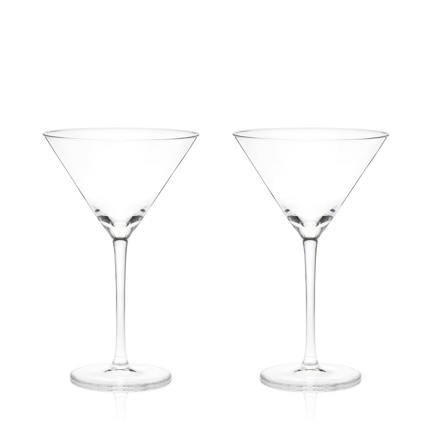 Raye Stemmed Crystal Martini Glasses Set of 2
