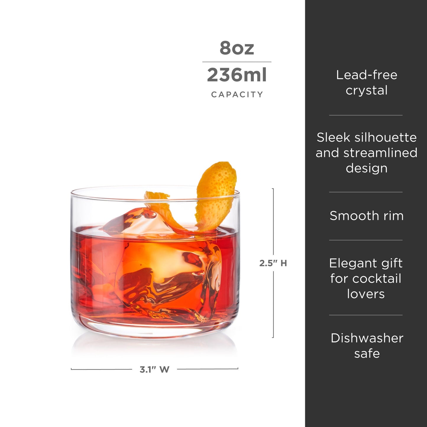 Raye Crystal Negroni Glasses Set of 2