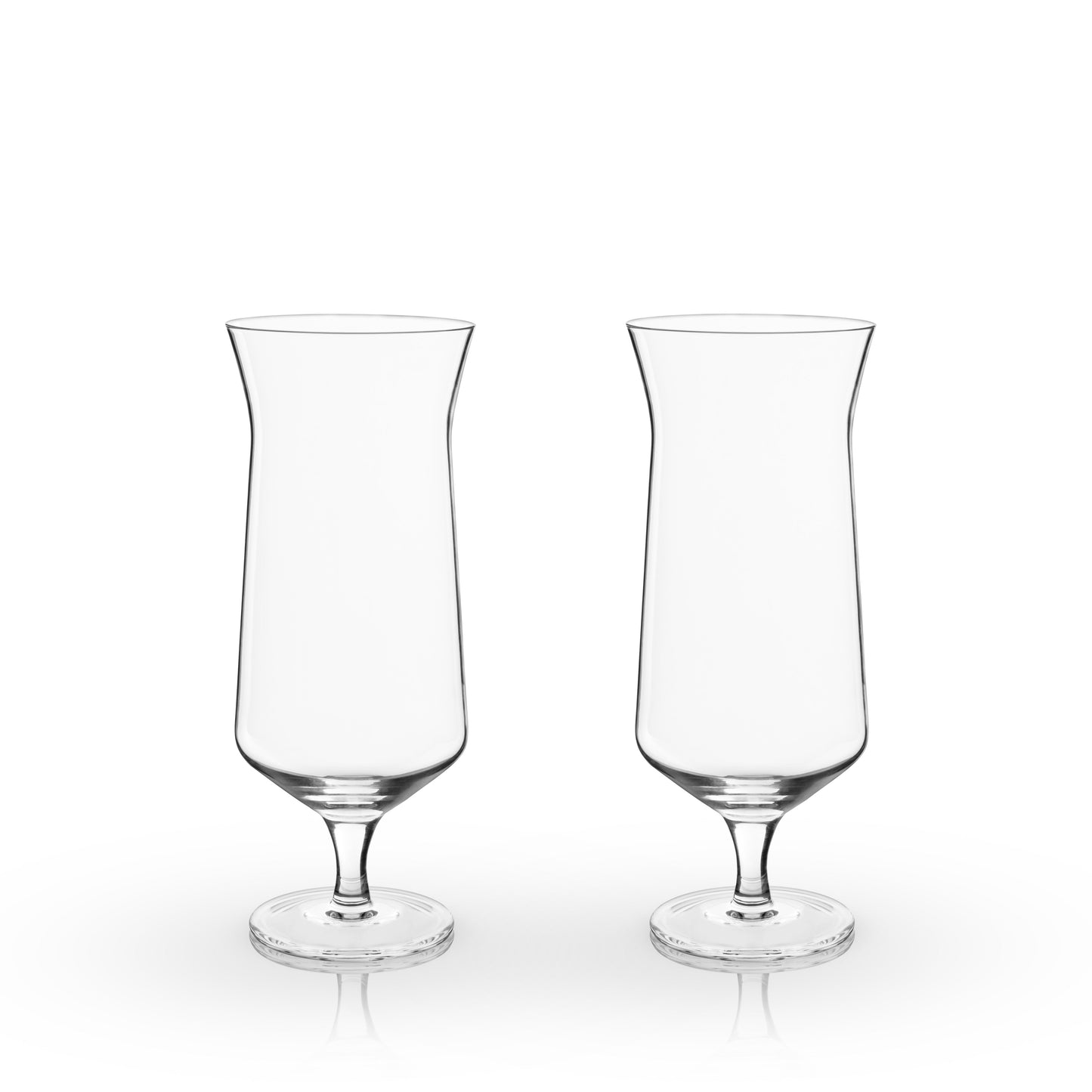 Raye Angled Crystal Hurricane Glasses Set of 2