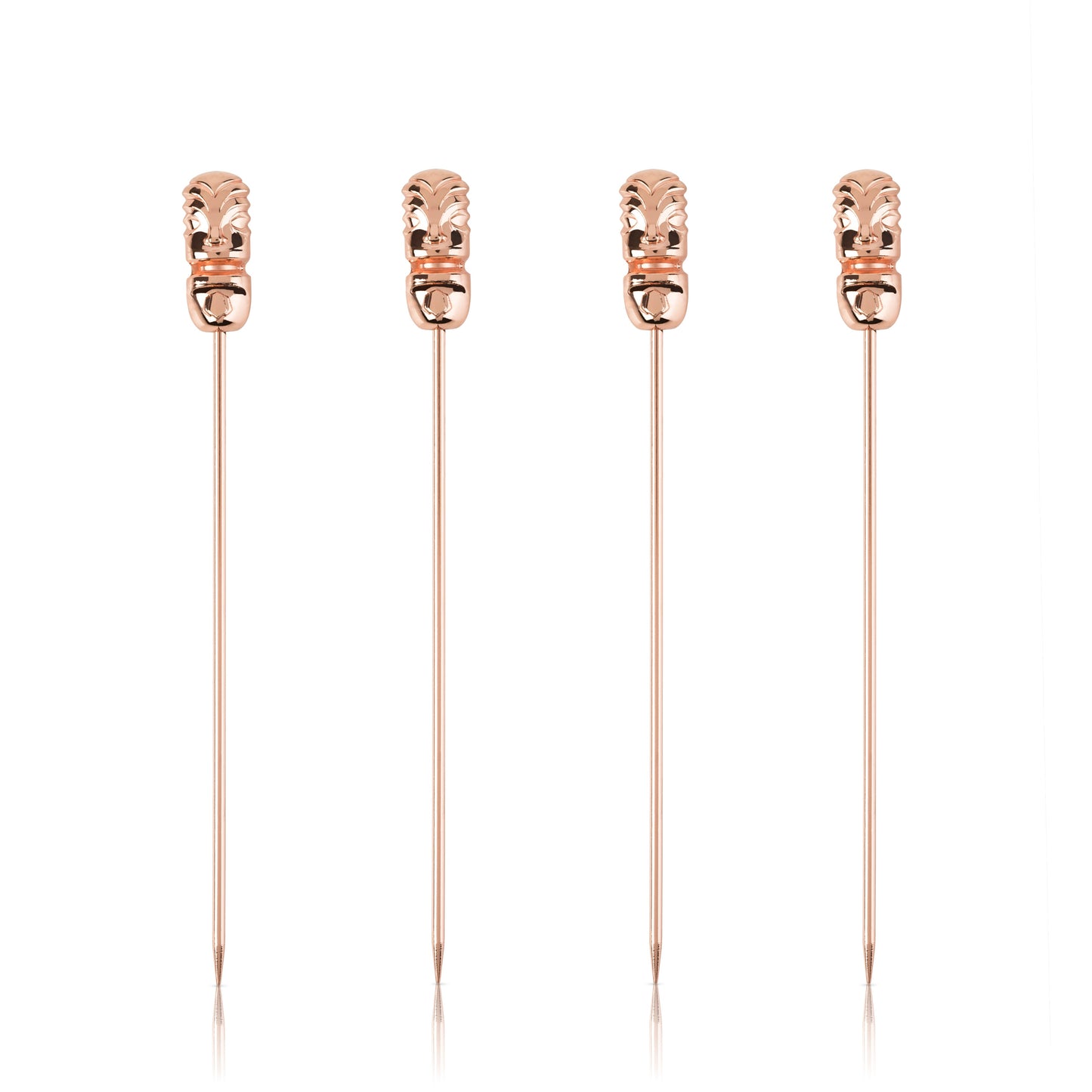 Pacific Tiki Cocktail Picks in Copper Set of 4
