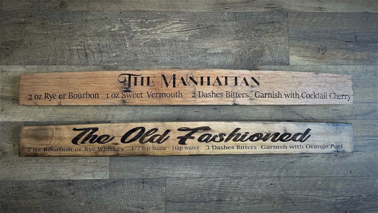 Drink Recipe Barrel Stave