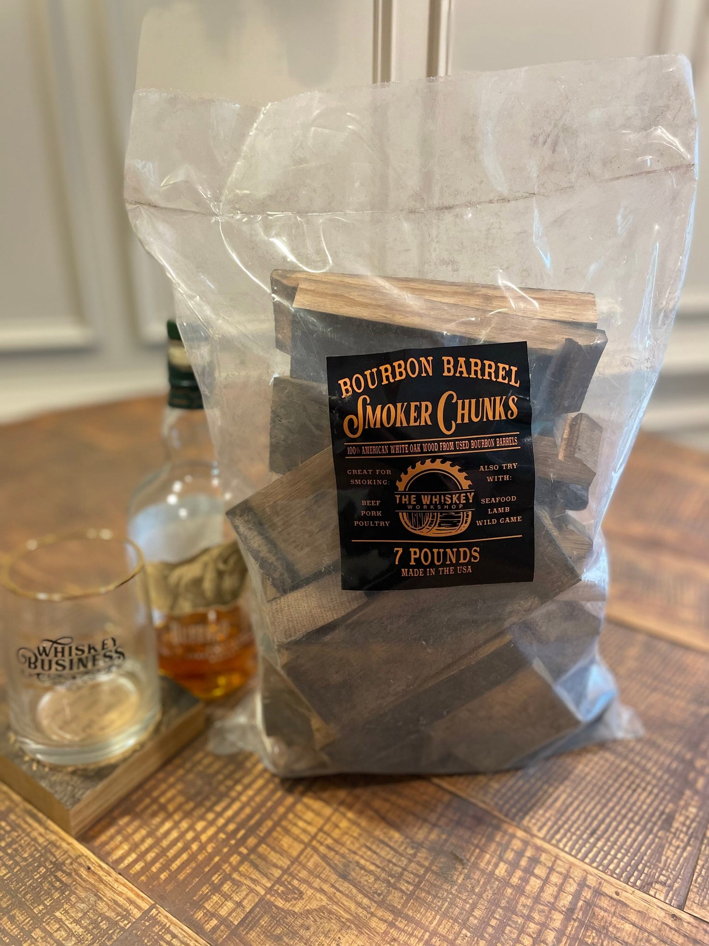 Bourbon Barrel Smoker Chunks-Best value on Etsy!