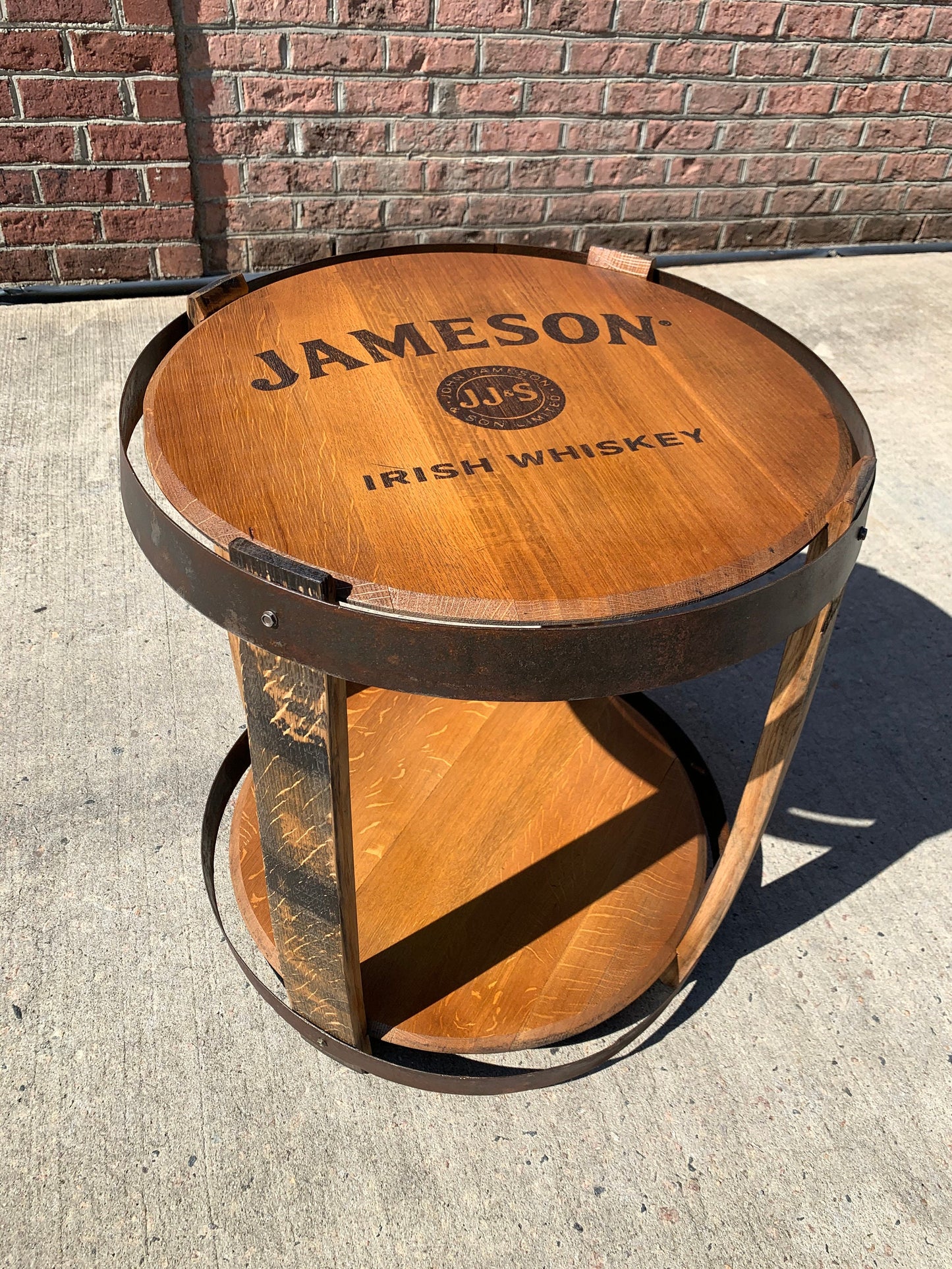 Bourbon Barrel End Table