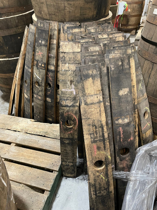 Authentic Whiskey Barrel Staves- 5 pack multiple sizes and options to choose from. FREE SHIPPING