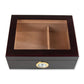 Premium Cigar Wood Box with Glass Top - Elegant Cigar Storage Solution