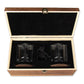 Phi Gamma Delta Custom Engraved Personalized Whiskey Glasses In Wood Gift Box