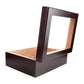 Premium Cigar Wood Box with Glass Top - Elegant Cigar Storage Solution