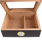 Premium Cigar Wood Box with Glass Top - Elegant Cigar Storage Solution