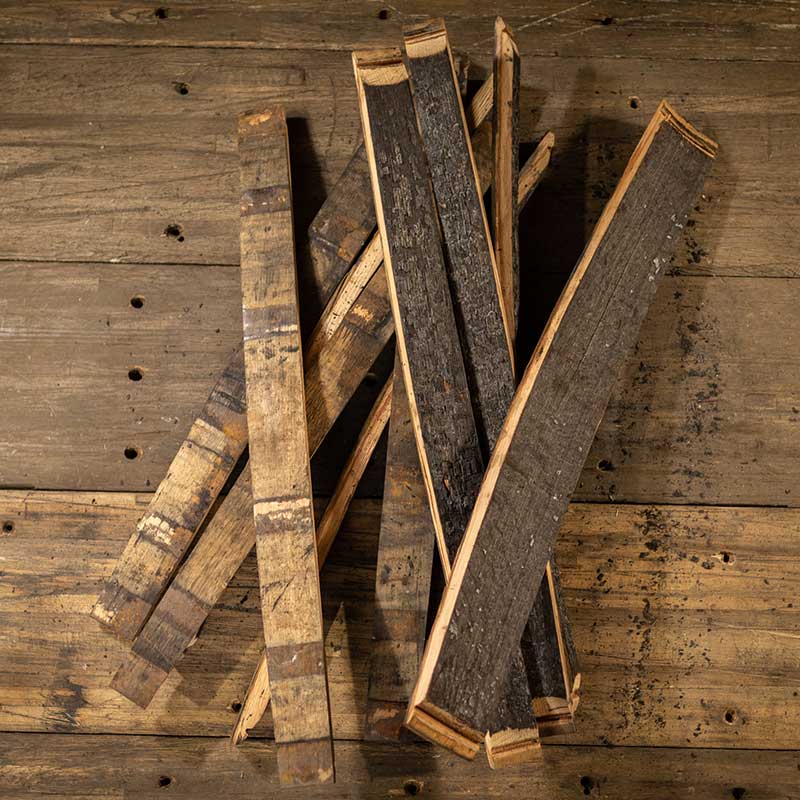 Bourbon/Whiskey Barrel Staves - Set of 10 assorted widths