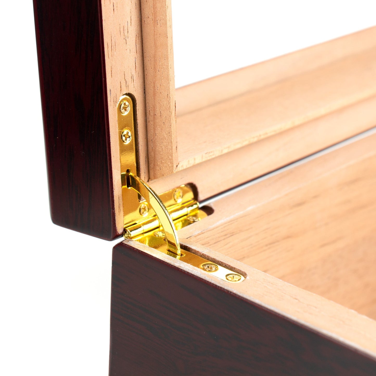 Premium Cigar Wood Box with Glass Top - Elegant Cigar Storage Solution