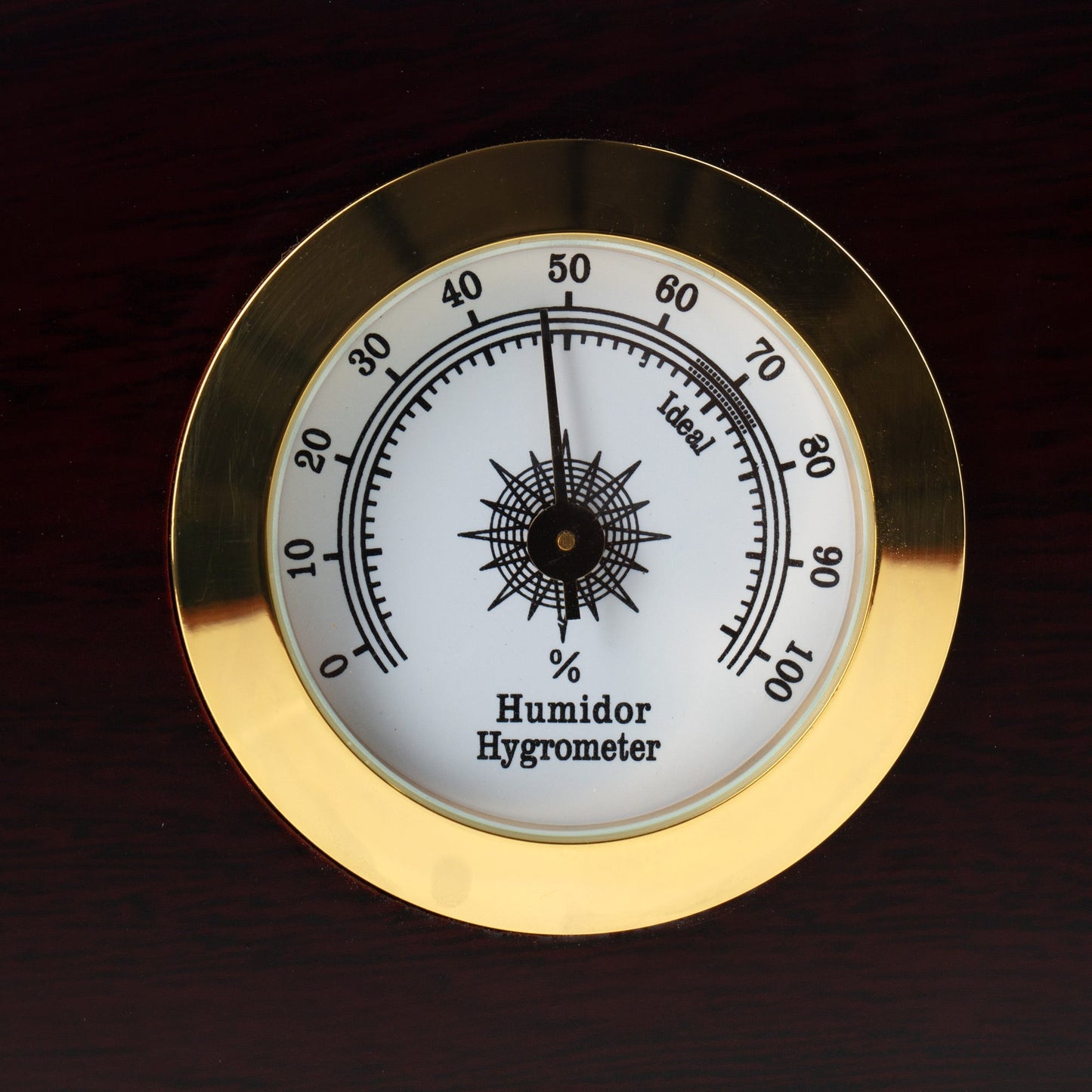 Premium Cigar Wood Box with Glass Top - Elegant Cigar Storage Solution