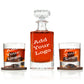 Classic Decanter Set With Engraved Wood Gift Box