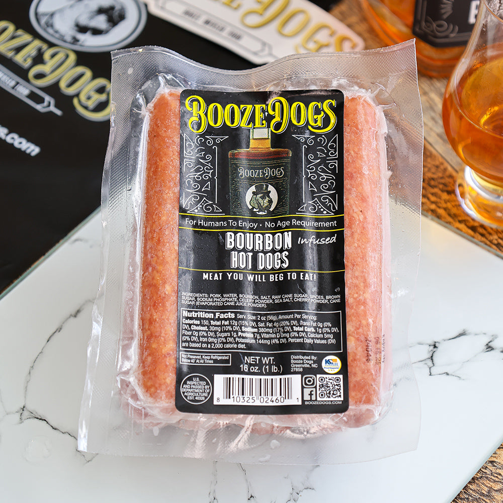 Bourbon Infused Hot Dogs