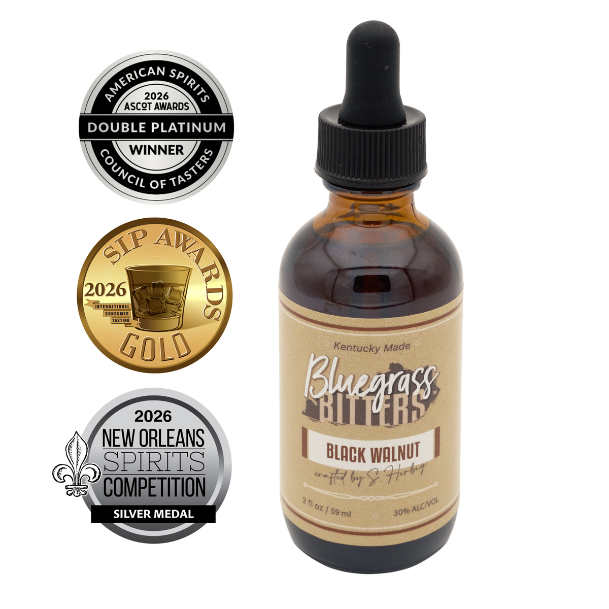 Syrup and Bitters Starter Pack - Black Walnut