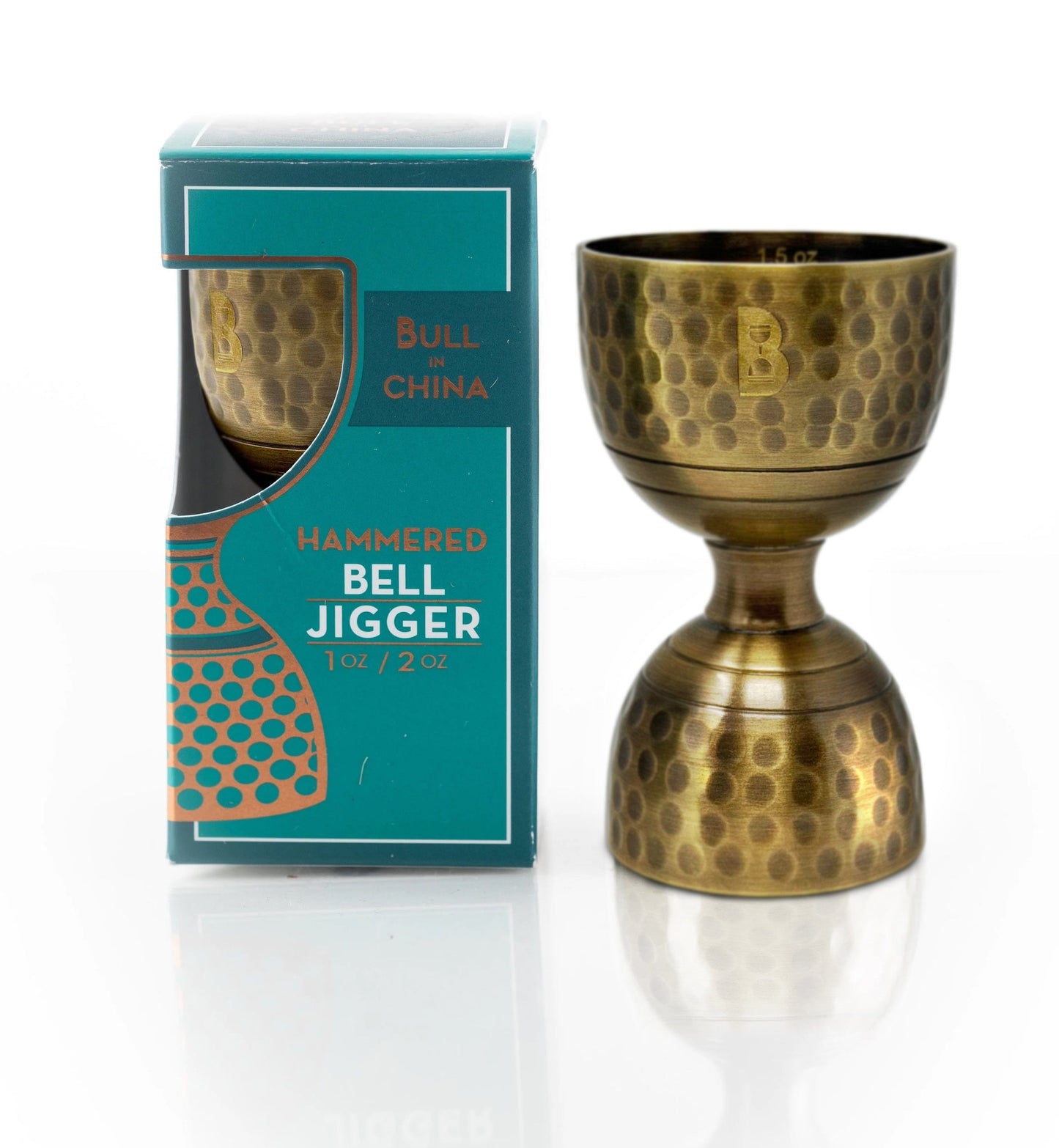 Hammered Bell Jiggers | Precision Cocktail Measuring