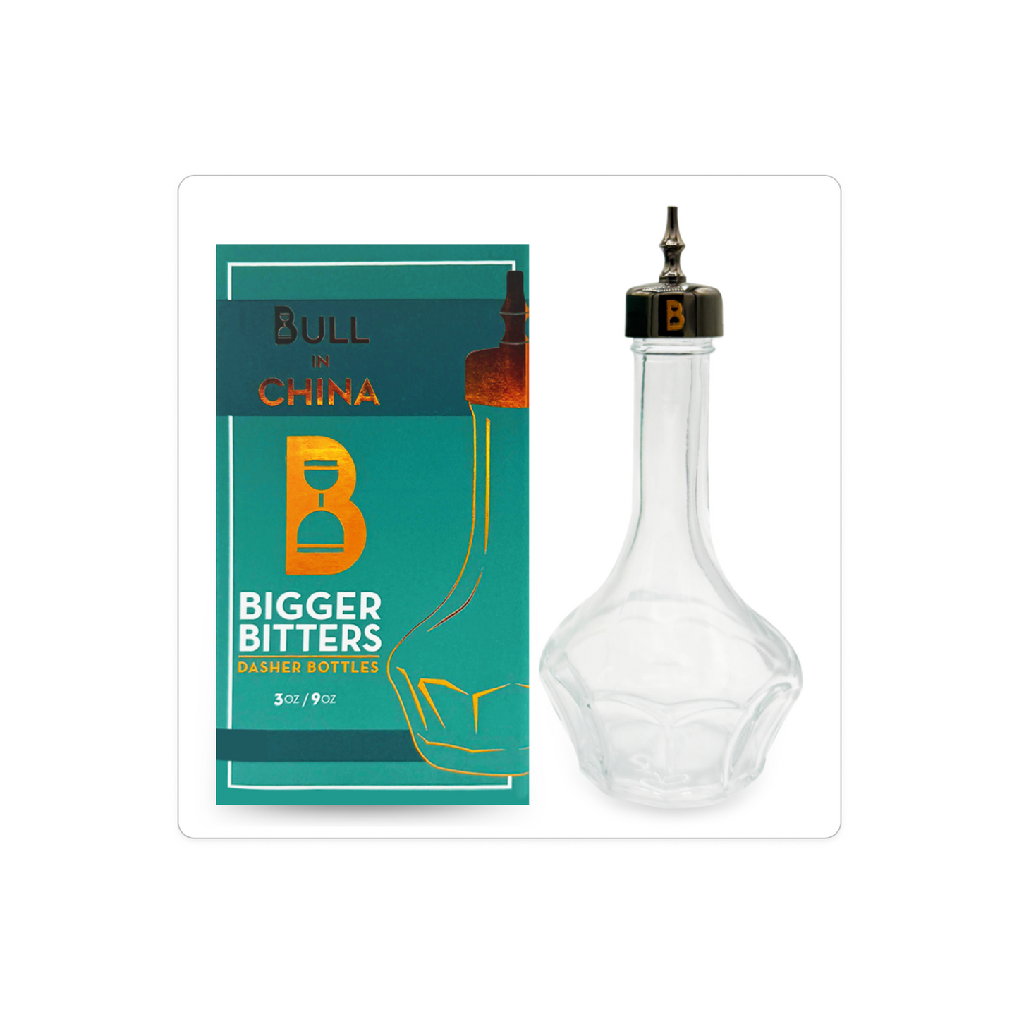 Bigger Bitters Bottles (3oz/90ml) | Precision Dasher | Leak-proof Cap