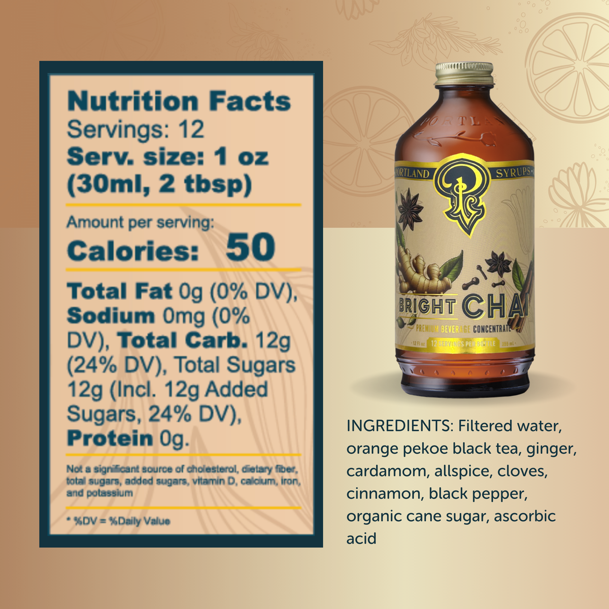 Bright Chai Syrup two-pack