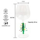 3D Christmas Tree Wine Glasses