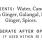 Ginger Syrup