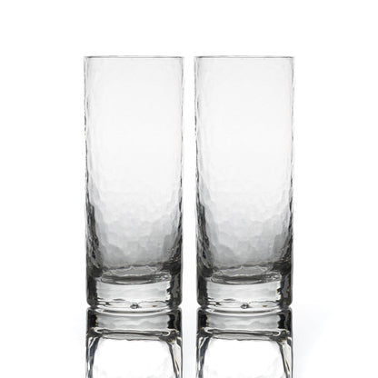 Handblown Highball Glasses | Made in USA | Crystal (Lead-free) | Set of 2