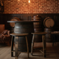 Bourbon Barrel Stool-Custom finishes available.