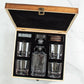 Engraved Sigma Tau Gamma - Personalized Whiskey Decanter Set In Wood Gift Box
