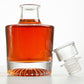 Round Decanter Sun Burst Design with Rocks Glasses