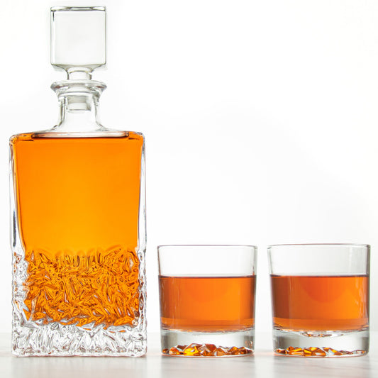 Excalibur Decanter Set with Old Fashion Rocks Glasses