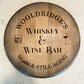 Custom Engraved Whiskey Barrel Head for Wedding or Anniversary