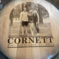 Custom Commemorative Photo Engraved Whiskey Barrel Head