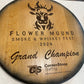 Custom Engraved Whiskey Barrel Head for Wedding or Anniversary