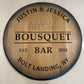 Custom Engraved Whiskey Barrel Head for Wedding or Anniversary